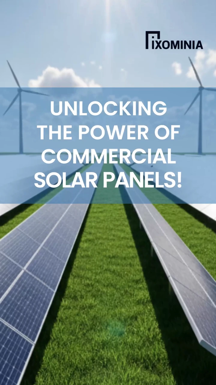 Commercial Solar Panels Promotion Template