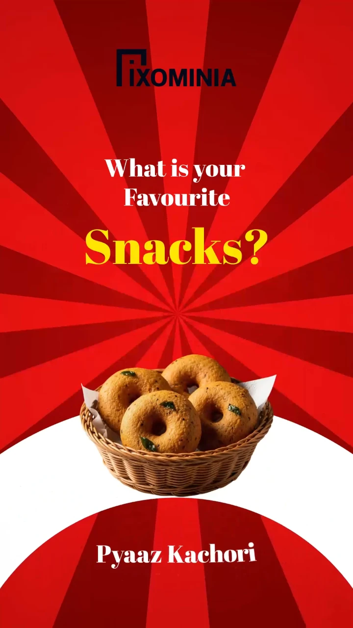 Favorite Snacks Social Media Post Template | Food Marketing Design