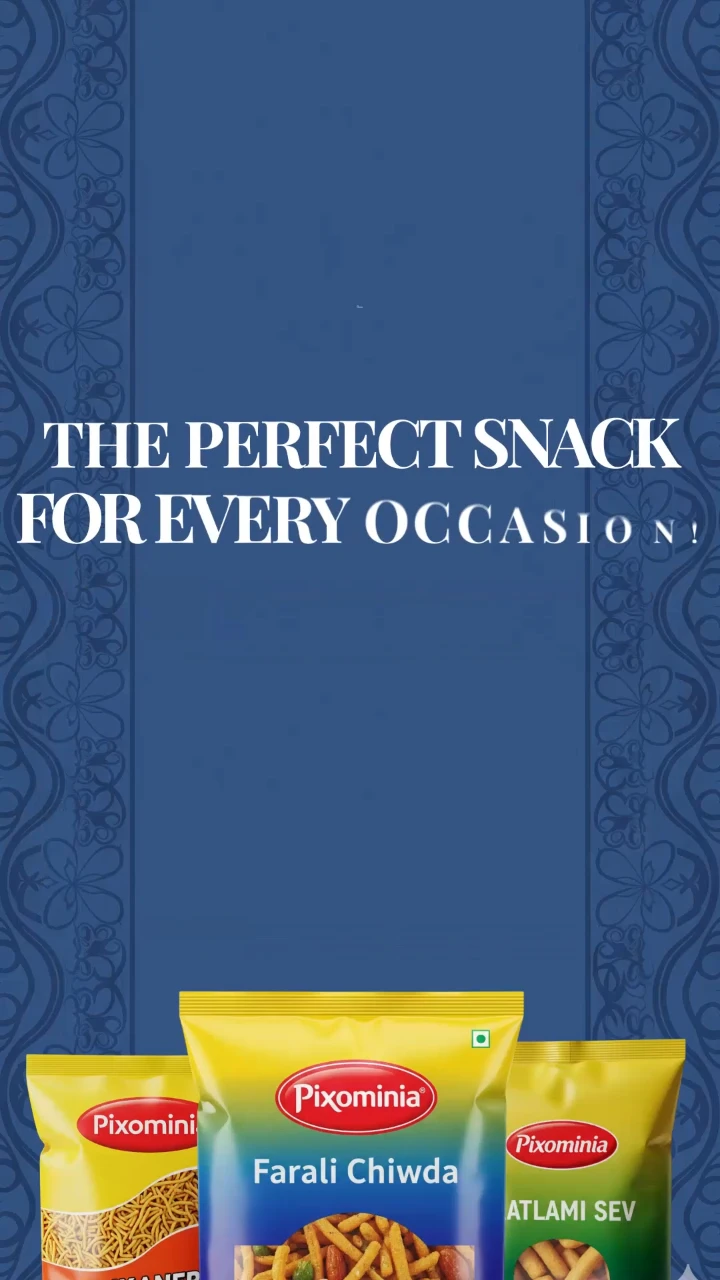 Snack Product Range Showcase Post | Indian Snacks Ad Template